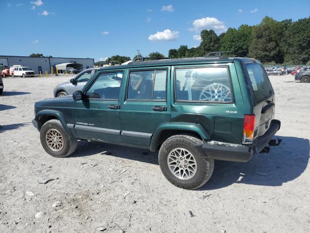1J4FF48S9YL148965 - 2000 JEEP CHEROKEE SPORT GREEN photo 2