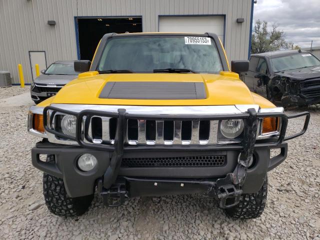 5GTDN13E678123614 - 2007 HUMMER H3 YELLOW photo 5