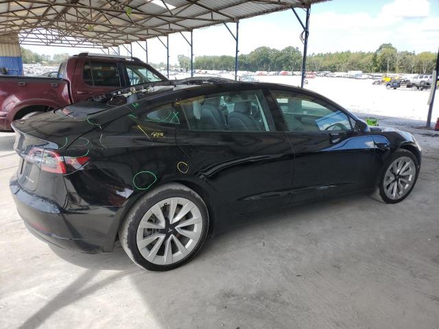 5YJ3E1EB1NF271088 - 2022 TESLA MODEL 3 BLACK photo 3