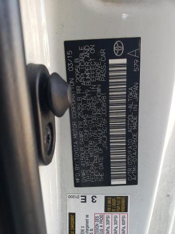 JTKJF5C76FJ008981 - 2015 TOYOTA SCION TC 白色 照片 12