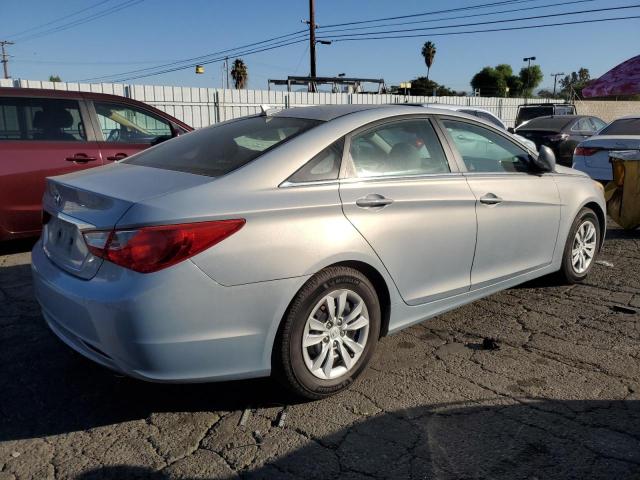 5NPEB4AC8CH327849 - 2012 HYUNDAI SONATA GLS BLUE photo 3