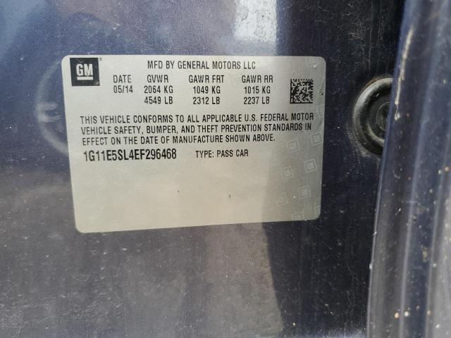 1G11E5SL4EF296468 - 2014 CHEVROLET MALIBU 2LT BLUE photo 12