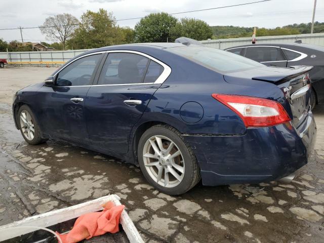 1N4AA5APXAC835037 - 2010 NISSAN MAXIMA S BLUE photo 2