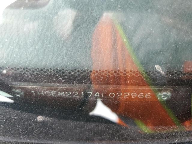 1HGEM22174L022966 - 2004 HONDA CIVIC DX VP Чорний фото 12