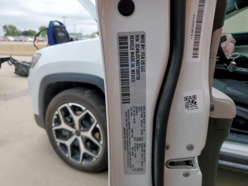 3C4NJDCN6ST509730 - 2025 JEEP COMPASS LIMITED Weiß Foto 12