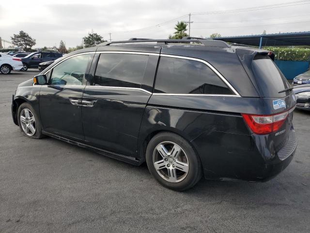 5FNRL5H90BB028965 - 2011 HONDA ODYSSEY TOURING BLACK photo 2