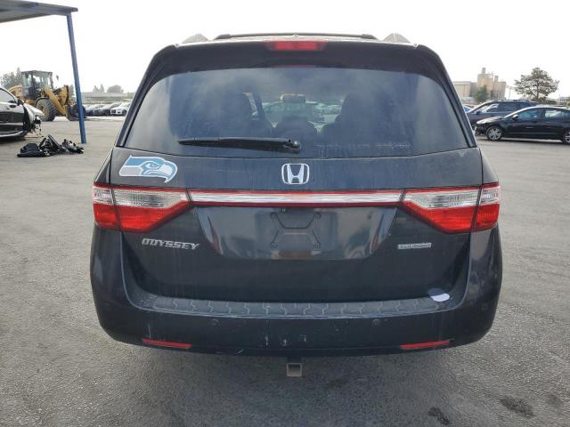 5FNRL5H90BB028965 - 2011 HONDA ODYSSEY TOURING BLACK photo 6