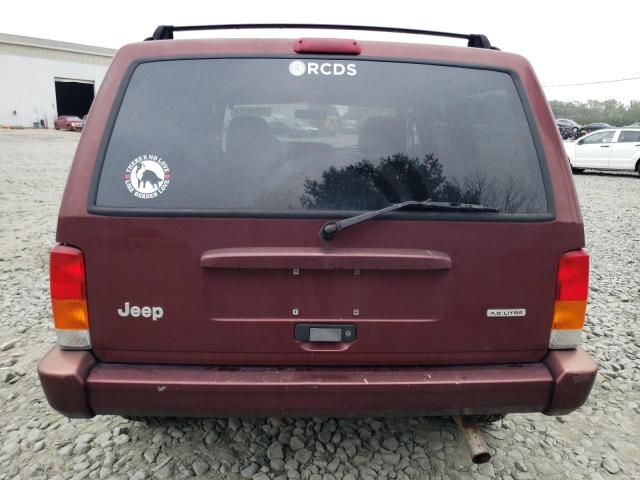 1J4FF58S1YL157391 - 2000 JEEP CHEROKEE CLASSIC BURGUNDY photo 6