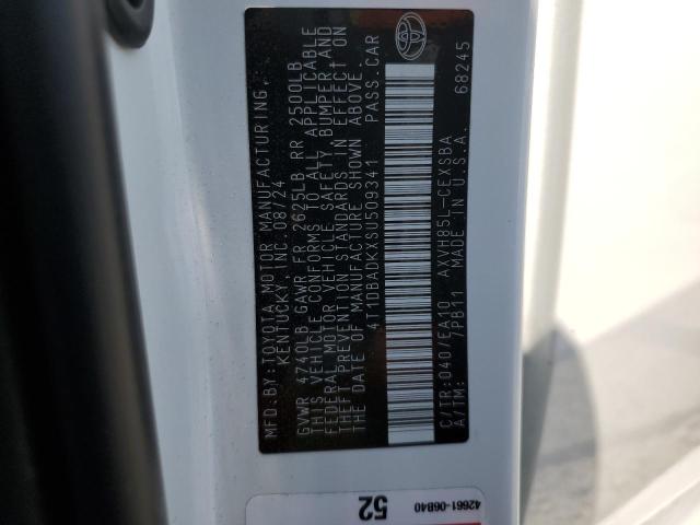 4T1DBADKXSU509341 - 2025 TOYOTA CAMRY XSE 白色 照片 12