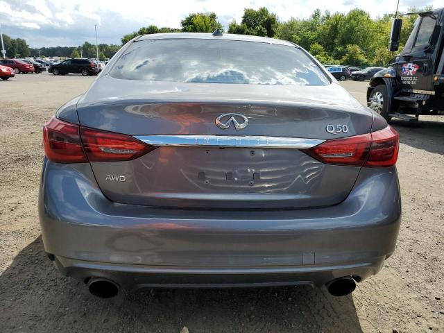 JN1EV7AR8JM442907 - 2018 INFINITI Q50 LUXE GRAY photo 6