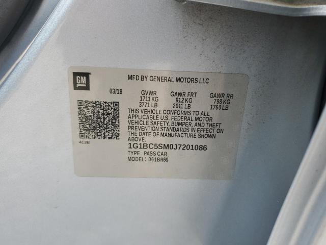 1G1BC5SM0J7201086 - 2018 CHEVROLET CRUZE LS 蓝色 照片 13