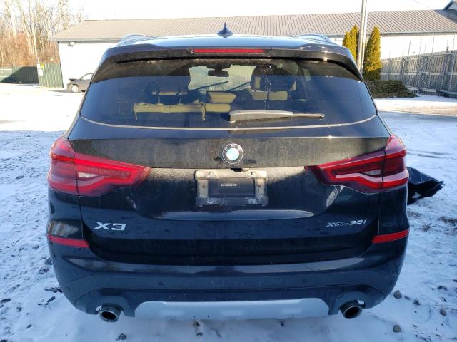 5UXTY5C00M9E96418 - 2021 BMW X3 XDRIVE30I BLACK photo 6