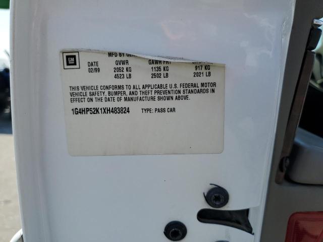 1G4HP52K1XH483824 - 1999 BUICK LESABRE CUSTOM 白色 照片 12