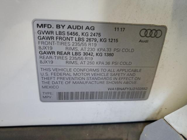 WA1BNAFY3J2102552 - 2018 AUDI Q5 PREMIUM PLUS WHITE photo 14