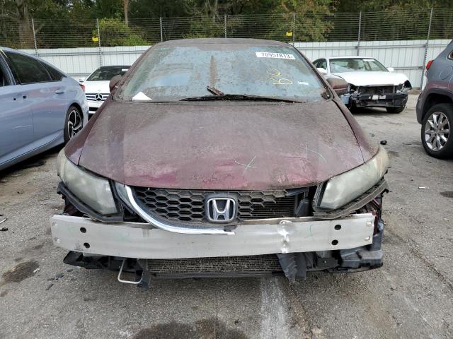 19XFB2F56FE070329 - 2015 HONDA CIVIC LX MAROON photo 5