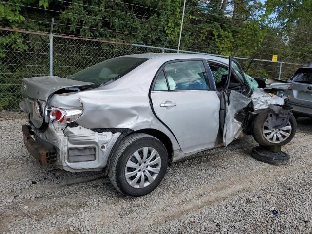 2T1BU4EEXDC121753 - 2013 TOYOTA COROLLA BASE 银色 照片 3
