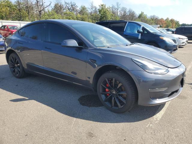 5YJ3E1EC8NF170915 - 2022 TESLA MODEL 3 Сұр фото 4