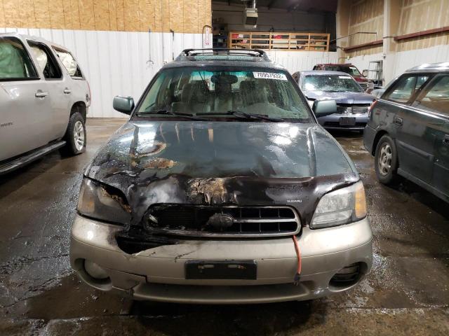 4S3BH806417632268 - 2001 SUBARU LEGACY OUTBACK H6 3.0 LL BEAN GREEN photo 5