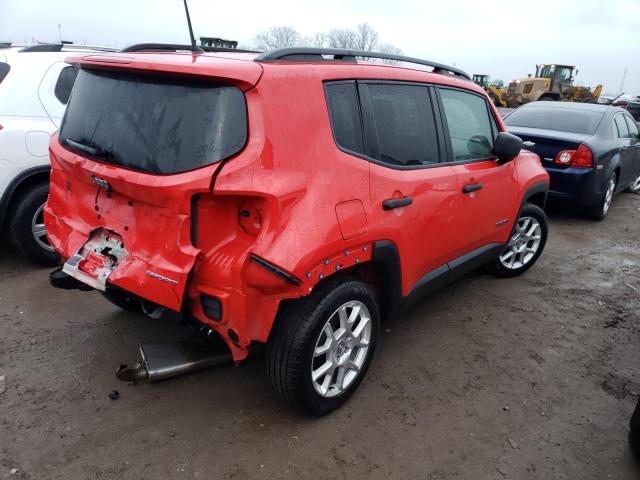 ZACNJAAB1LPL23235 - 2020 JEEP RENEGADE SPORT RED photo 3