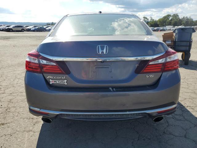 1HGCR3F8XHA037307 - 2017 HONDA ACCORD EXL GRAY photo 6