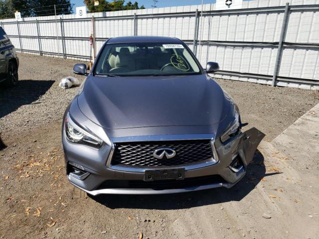 JN1EV7AP6KM515210 - 2019 INFINITI Q50 LUXE GRAY photo 5