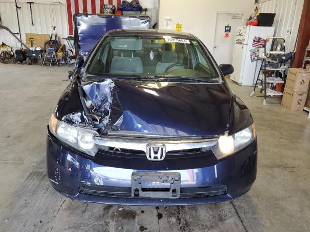 1HGFA16837L046393 - 2007 HONDA CIVIC EX BLUE photo 5