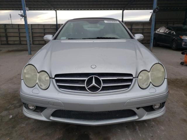 WDBTK72F47T079133 - 2007 MERCEDES-BENZ CLK 550 SILVER photo 5