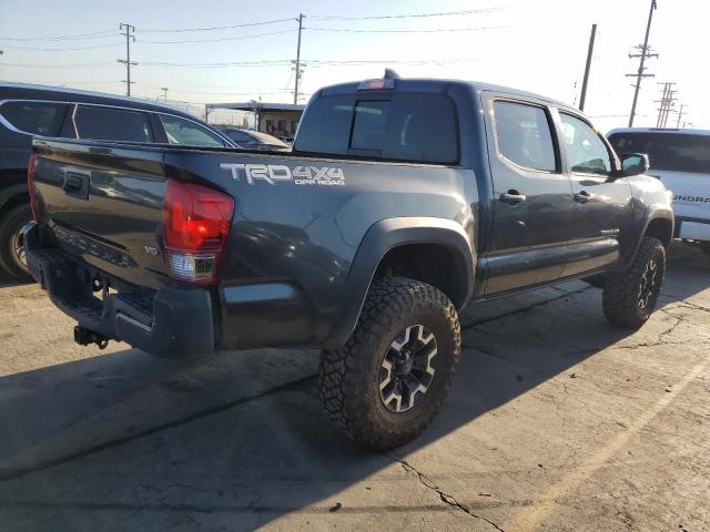 3TMCZ5AN0HM109111 - 2017 TOYOTA TACOMA DOUBLE CAB GRAY photo 3