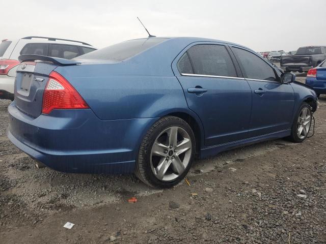 3FAHP0KC9AR408977 - 2010 FORD FUSION SPORT BLUE photo 3