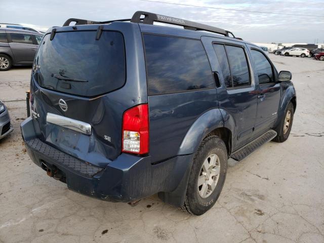 5N1AR18U95C749341 - 2005 NISSAN PATHFINDER LE BLUE photo 4