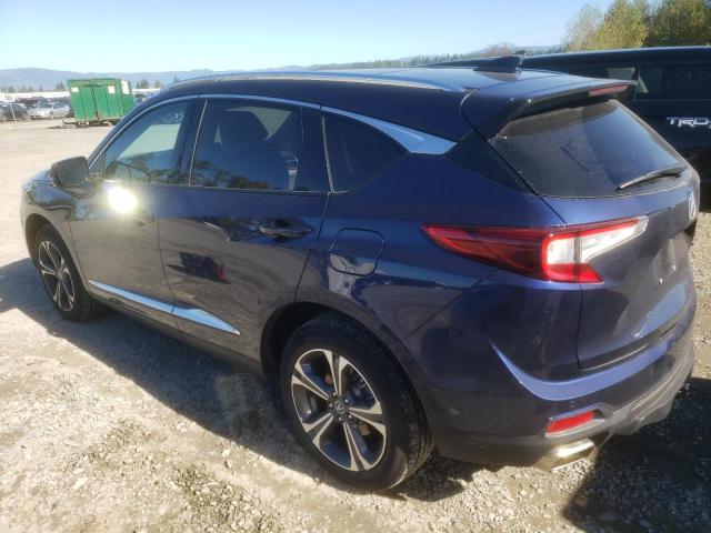 5J8TC2H79NL008588 - 2022 ACURA RDX ADVANCE BLUE photo 2