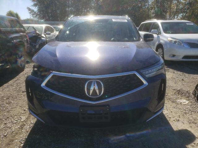 5J8TC2H79NL008588 - 2022 ACURA RDX ADVANCE BLUE photo 5