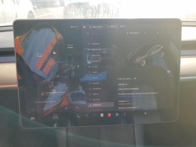 5YJ3E1EA1NF189885 - 2022 TESLA MODEL 3 BLACK photo 9