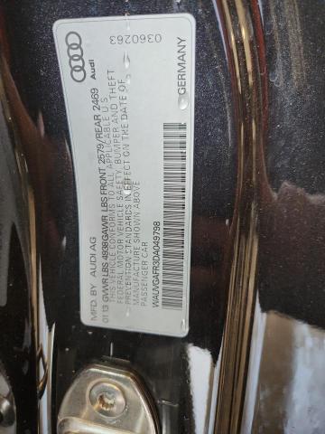 WAUVGAFR3DA049798 - 2013 AUDI S5 PRESTIGE BLACK photo 13