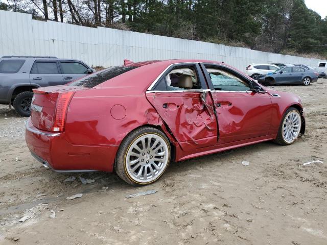 1G6DP5E39C0115507 - 2012 CADILLAC CTS PREMIUM COLLECTION RED photo 3