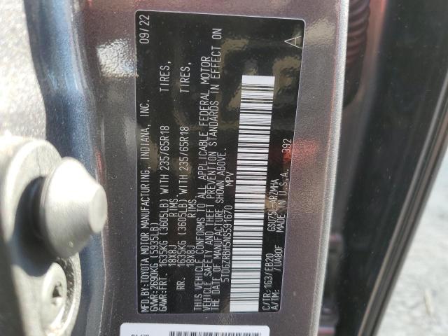 5TDGZRBH5NS591670 - 2022 TOYOTA HIGHLANDER XLE Boz foto 13