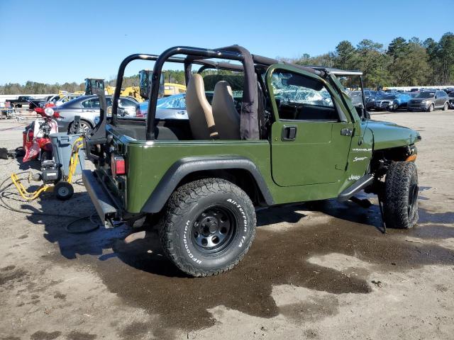 1J4FY19S8XP489269 - 1999 JEEP WRANGLER / SPORT GREEN photo 3