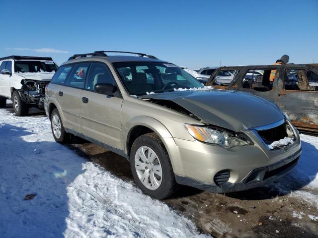 4S4BP60C496319764 - 2009 SUBARU OUTBACK BEIGE photo 4