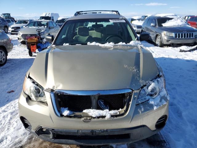 4S4BP60C496319764 - 2009 SUBARU OUTBACK BEIGE photo 5