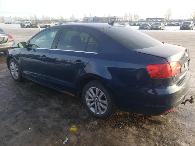 3VW3L7AJ2BM090981 - 2011 VOLKSWAGEN JETTA TDI BLUE photo 2