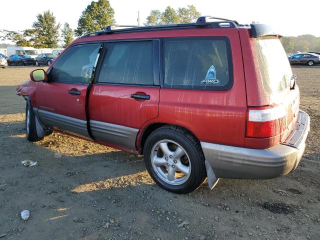 JF1SF65552H728213 - 2002 SUBARU FORESTER S RED photo 2