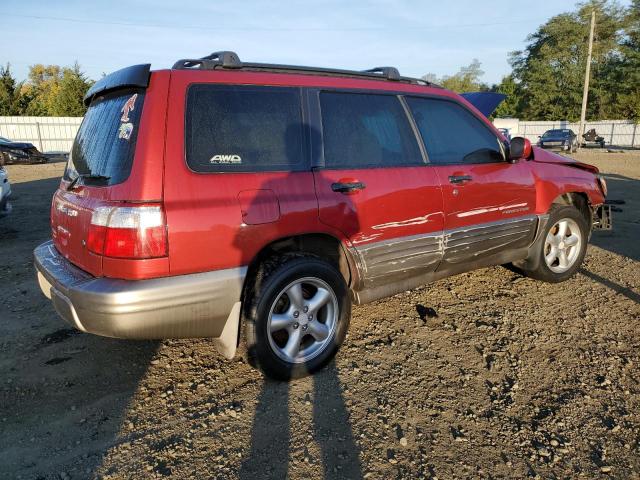 JF1SF65552H728213 - 2002 SUBARU FORESTER S RED photo 3