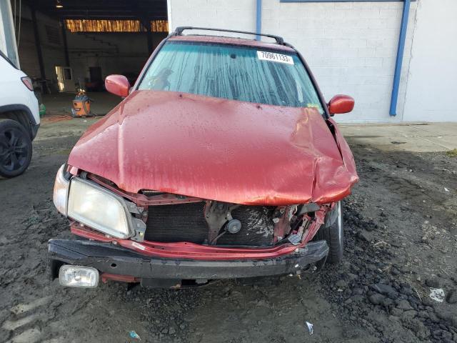 JF1SF65552H728213 - 2002 SUBARU FORESTER S RED photo 5