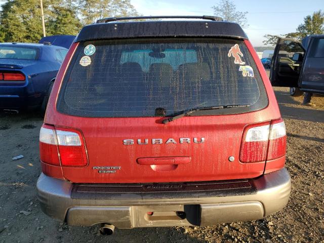 JF1SF65552H728213 - 2002 SUBARU FORESTER S RED photo 6