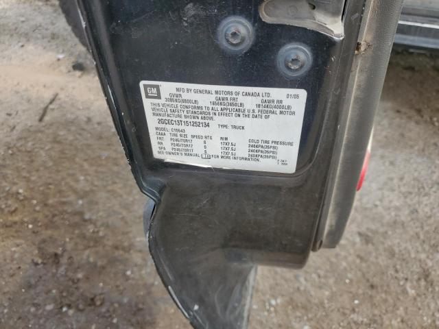 2GCEC13T151252134 - 2005 CHEVROLET SILVERADO C1500 黑色 照片 12