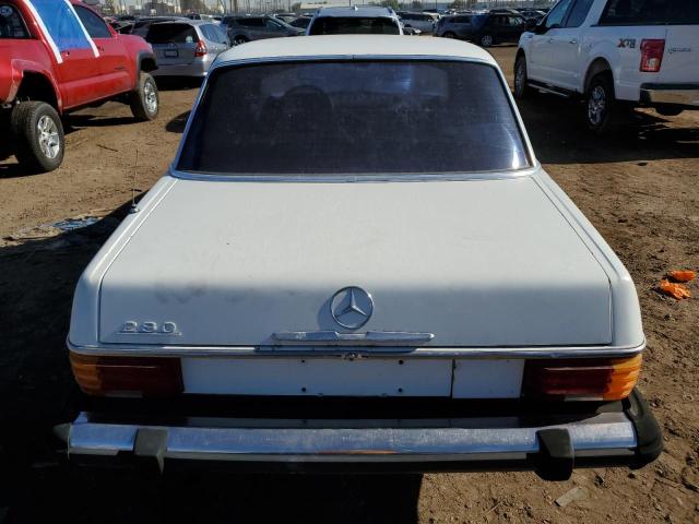 11406012121726 - 1976 MERCEDES-BENZ C 280 WHITE photo 6