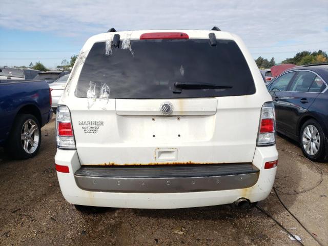 4M2CN8B72AKJ16498 - 2010 MERCURY MARINER WHITE photo 6