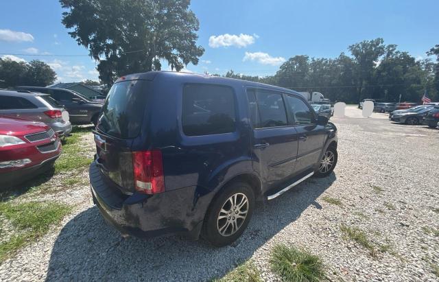 5FNYF3H5XDB021433 - 2013 HONDA PILOT EXL Mavi foto 4