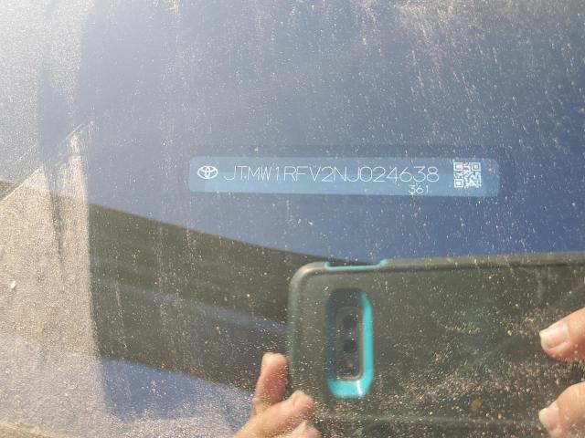 JTMW1RFV2NJ024638 - 2022 TOYOTA RAV4 XLE BLUE photo 13