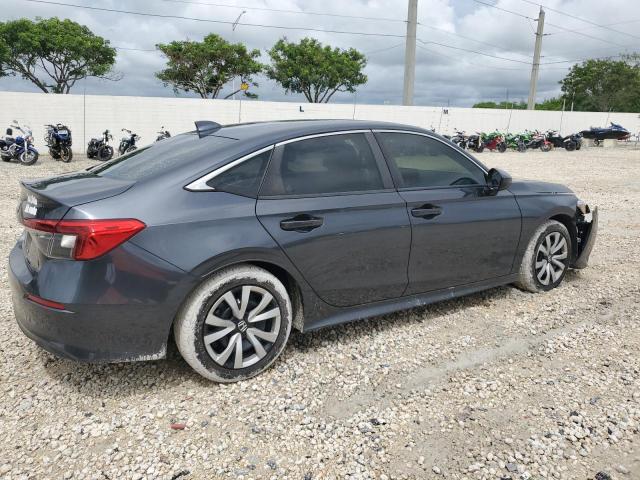 2HGFE2F28NH506955 - 2022 HONDA CIVIC LX GRAY photo 3